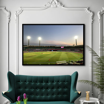 Sydney Cricket Ground Stadium, Stadium Canvas, Sport Art, Gift for him, Framed Art Print Wall Decor, Picture Framed
