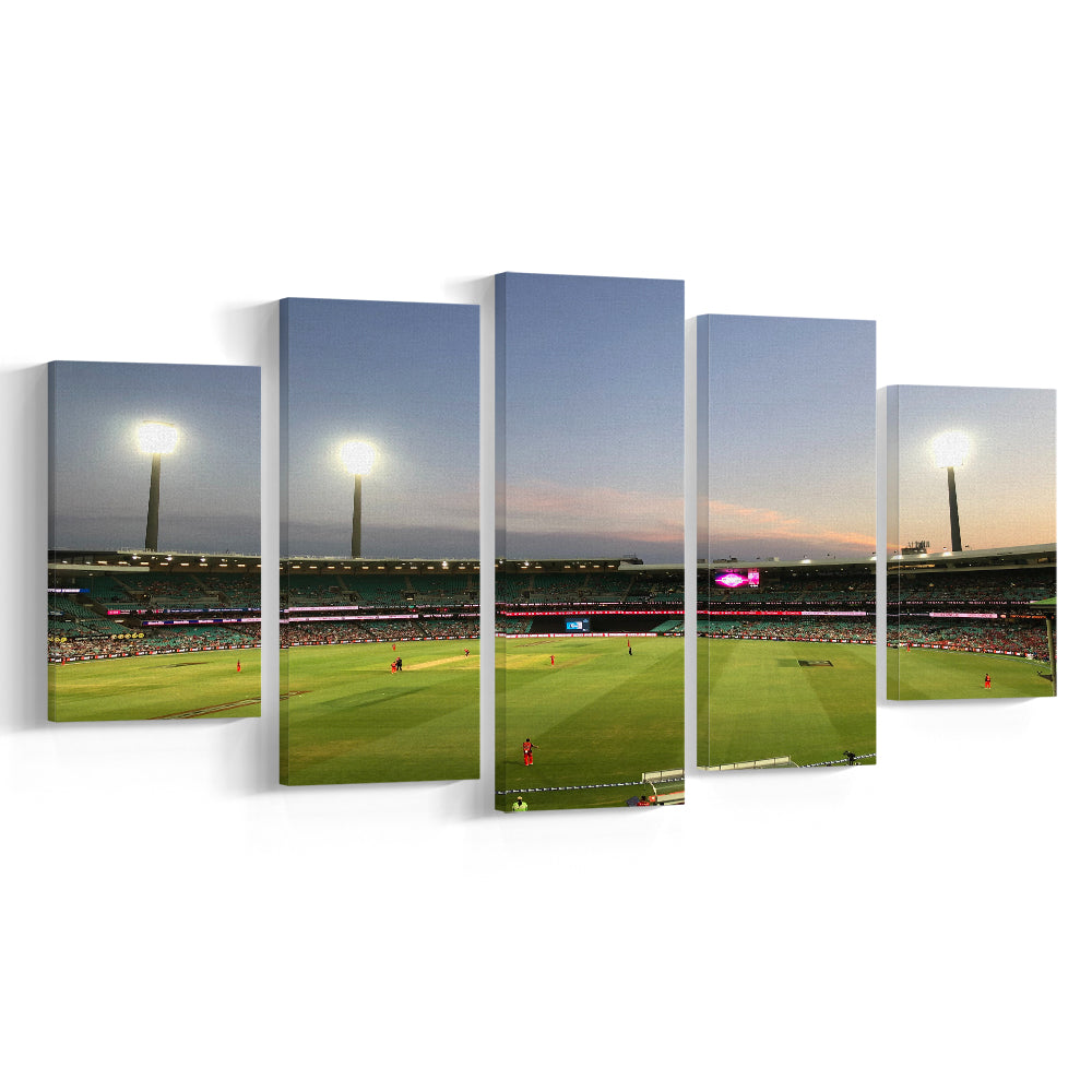 Sydney Cricket Ground Stadium, Stadium Canvas, Sport Art, Gift for him, 5 Panel, Large Canvas, Canvas Print Wall Art