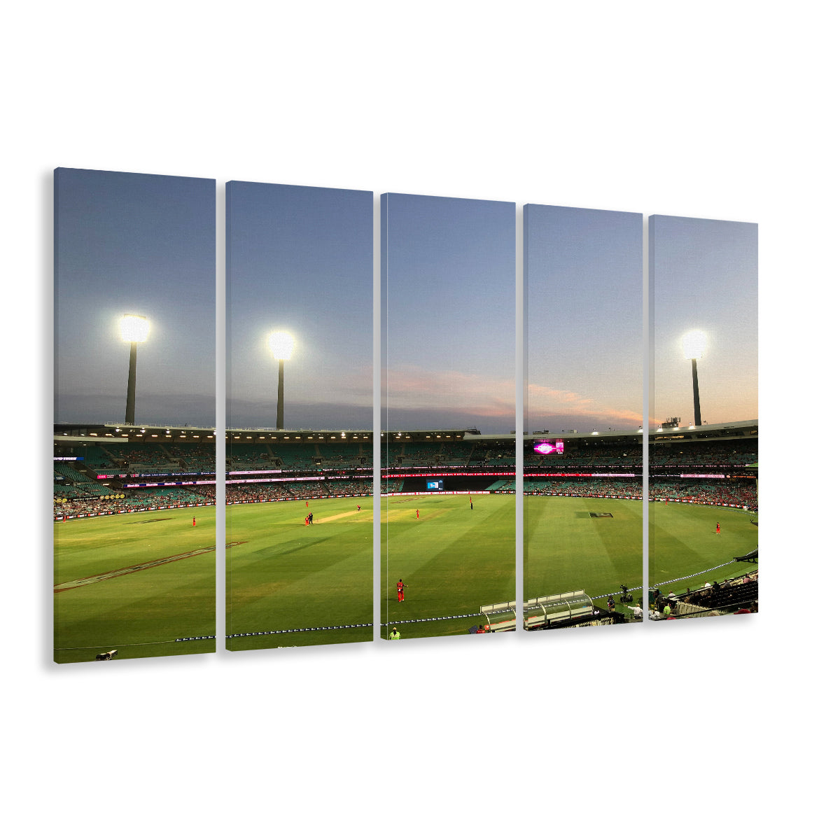 Sydney Cricket Ground Stadium, Stadium Canvas, Sport Art, 5 Panel B, Extra Large Canvas, Canvas Print Wall Art