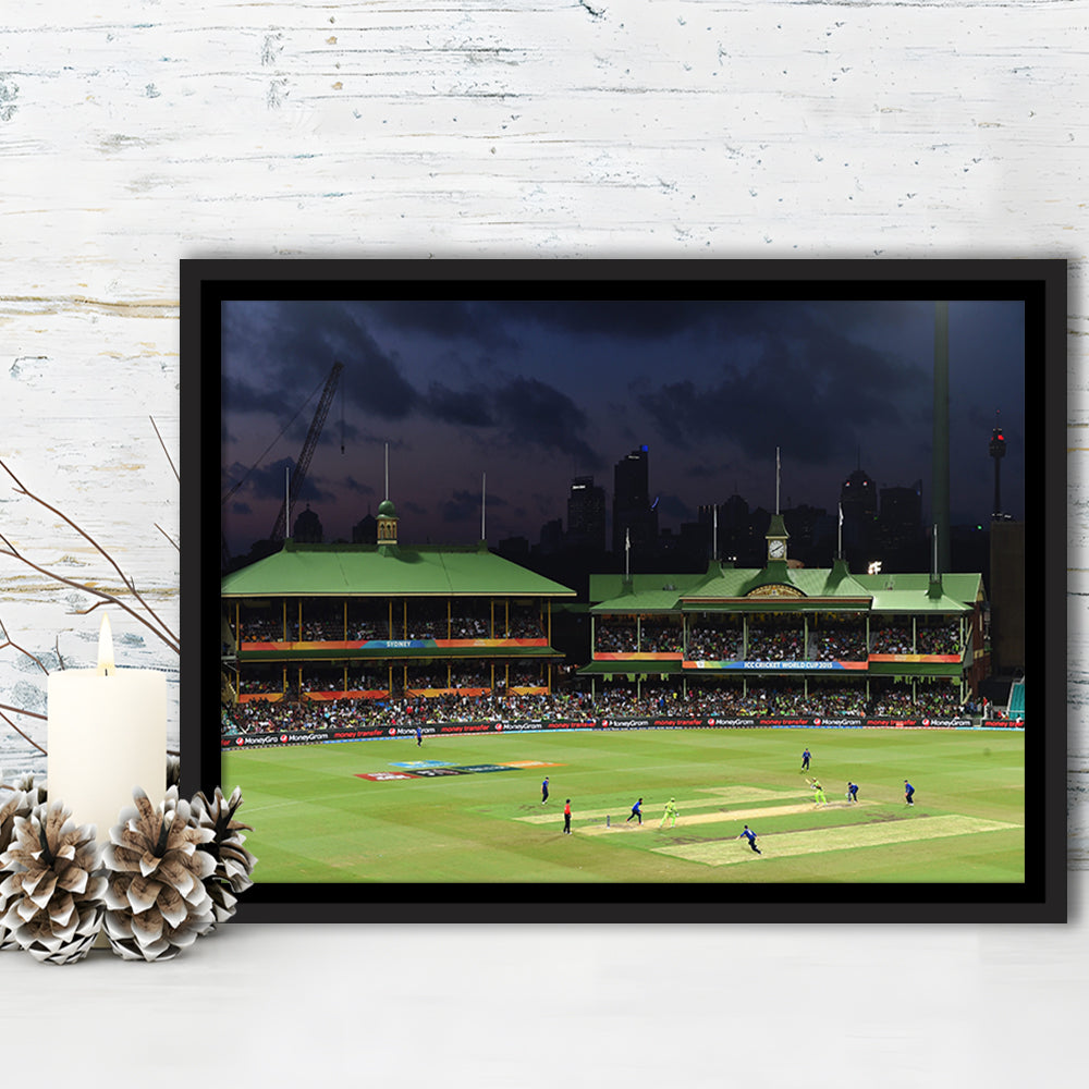 Sydney Cricket Ground in Australia, Stadium Canvas, Sport Art, Framed Canvas Print Wall Art, Floating Frame