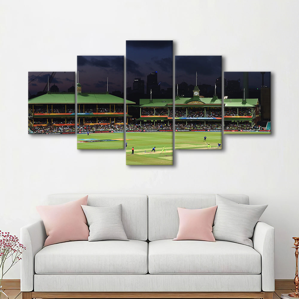 Sydney Cricket Ground in Australia, Stadium Canvas, Sport Art, Gift for him, 5 Panel, Large Canvas, Canvas Print Wall Art