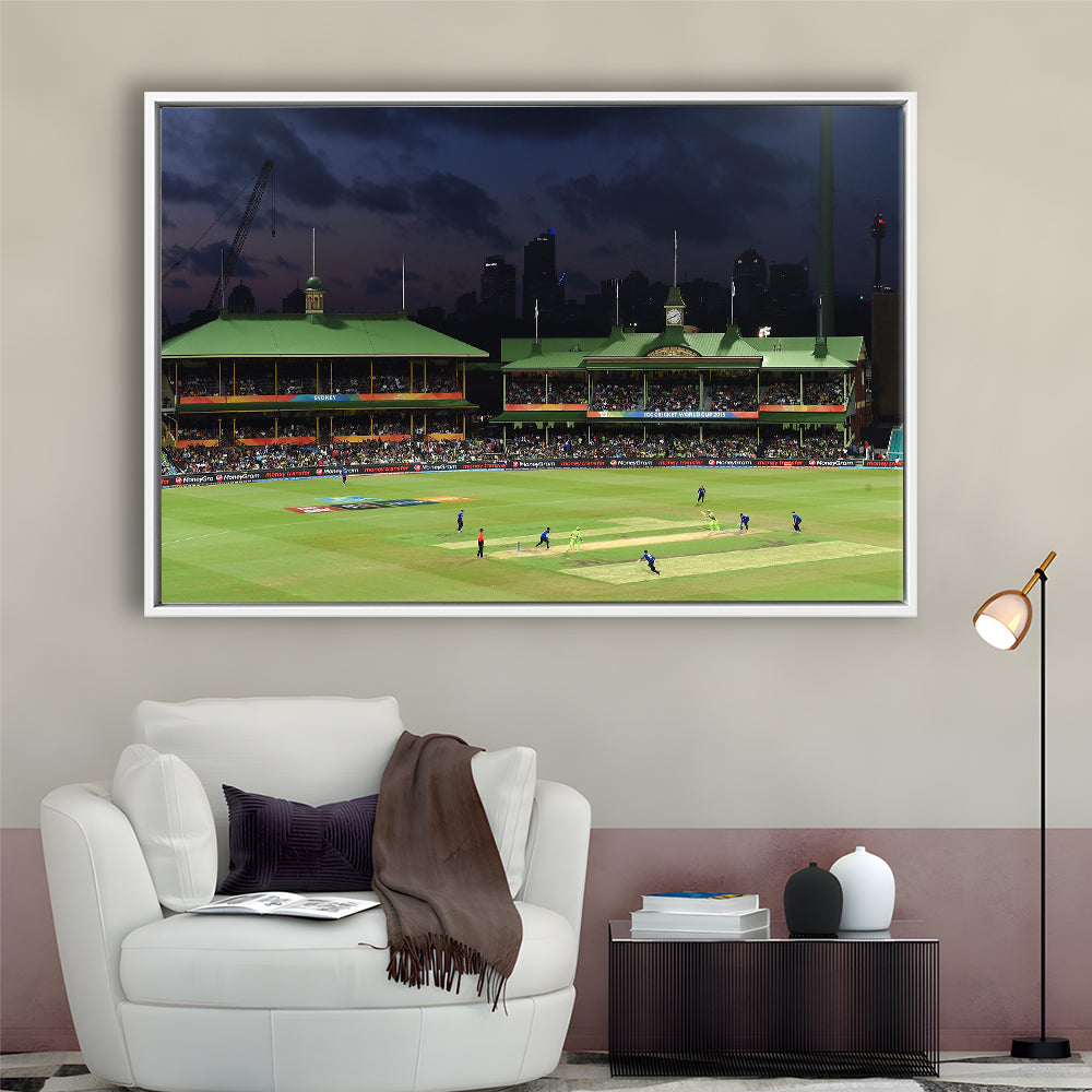 Sydney Cricket Ground in Australia, Stadium Canvas, Sport Art, Framed Canvas Print Wall Art, Floating Frame