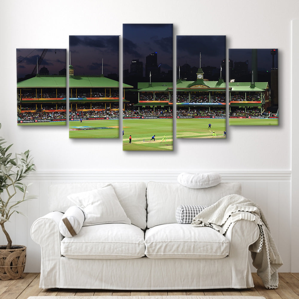 Sydney Cricket Ground in Australia, Stadium Canvas, Sport Art, Gift for him, 5 Panel, Large Canvas, Canvas Print Wall Art