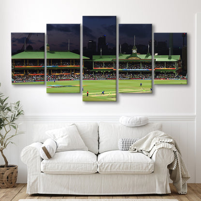 Sydney Cricket Ground in Australia, Stadium Canvas, Sport Art, Gift for him, 5 Panel, Large Canvas, Canvas Print Wall Art