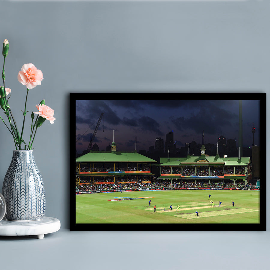 Sydney Cricket Ground in Australia, Stadium Canvas, Sport Art, Gift for him, Framed Art Print Wall Decor, Picture Framed