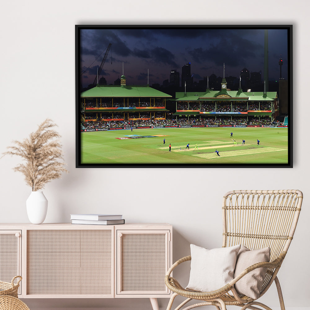Sydney Cricket Ground in Australia, Stadium Canvas, Sport Art, Framed Canvas Print Wall Art, Floating Frame