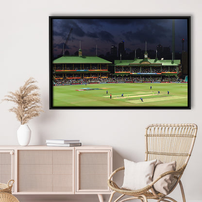 Sydney Cricket Ground in Australia, Stadium Canvas, Sport Art, Framed Canvas Print Wall Art, Floating Frame