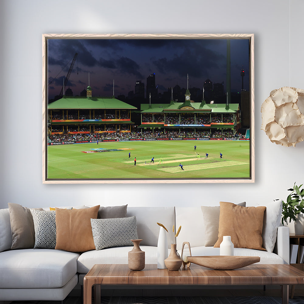 Sydney Cricket Ground in Australia, Stadium Canvas, Sport Art, Framed Canvas Print Wall Art, Floating Frame