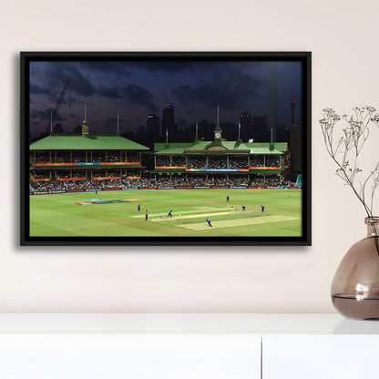 Sydney Cricket Ground in Australia, Stadium Canvas, Sport Art, Framed Canvas Print Wall Art, Floating Frame