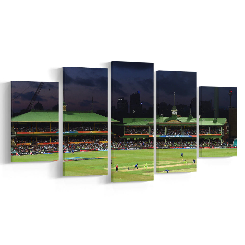 Sydney Cricket Ground in Australia, Stadium Canvas, Sport Art, Gift for him, 5 Panel, Large Canvas, Canvas Print Wall Art
