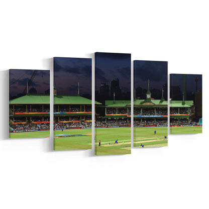 Sydney Cricket Ground in Australia, Stadium Canvas, Sport Art, Gift for him, 5 Panel, Large Canvas, Canvas Print Wall Art