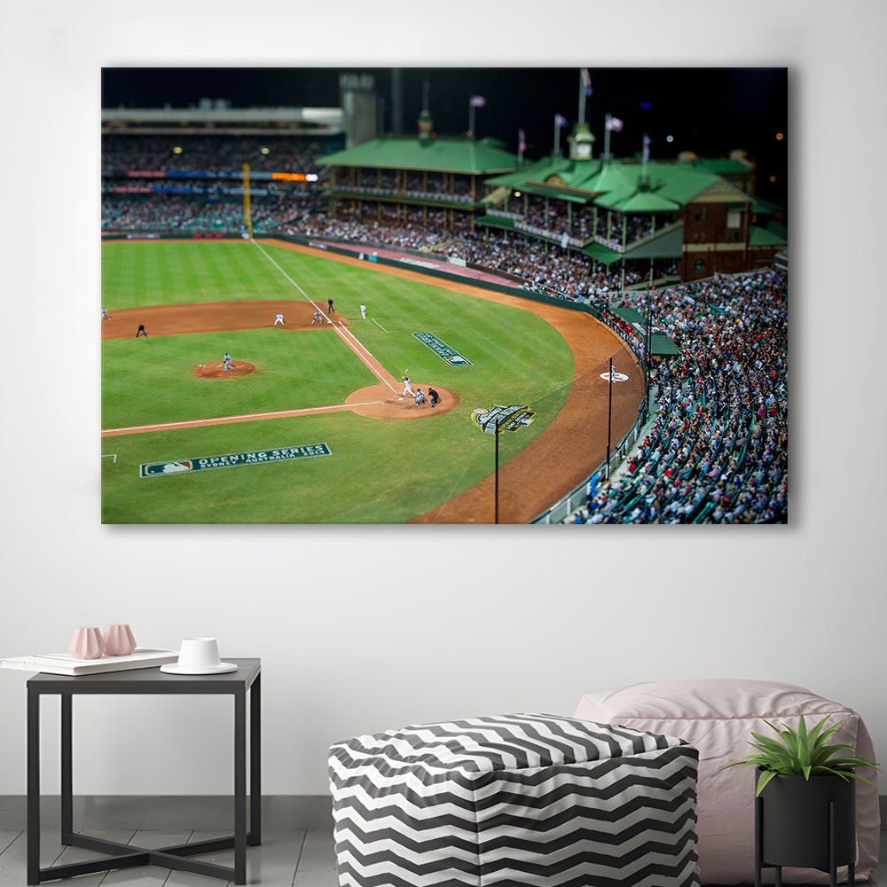 Sydney Cricket Ground in Moore Park, Stadium Canvas, Sport Art, Gift for him, Man Cave Decor, Art Print, Canvas Print Wall Art