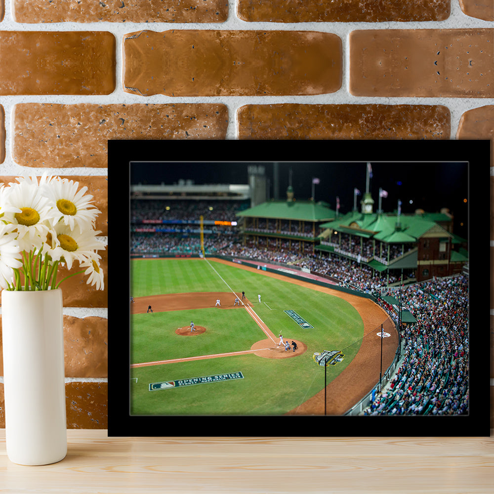 Sydney Cricket Ground in Moore Park, Stadium Canvas, Sport Art, Gift for him, Framed Art Print Wall Decor, Picture Framed