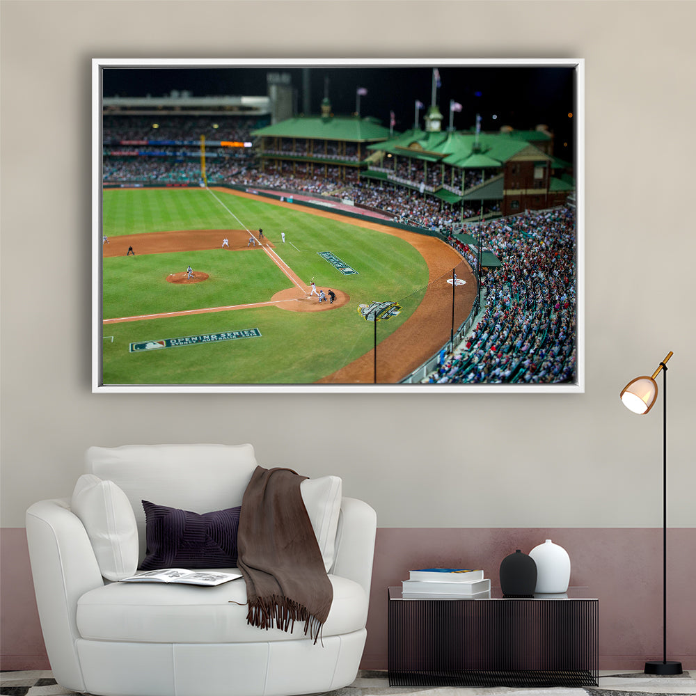 Sydney Cricket Ground in Moore Park, Stadium Canvas, Sport Art, Framed Canvas Print Wall Art, Floating Frame
