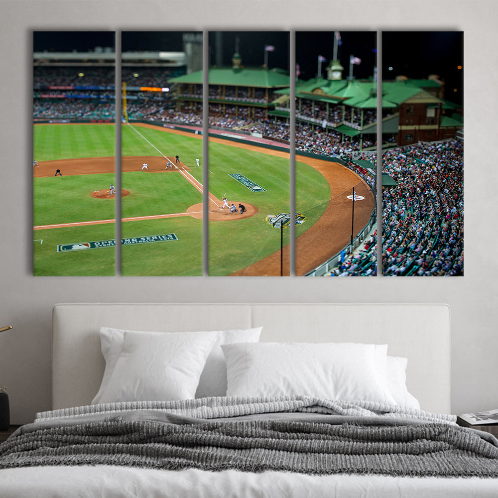 Sydney Cricket Ground in Moore Park, Stadium Canvas, Sport Art, 5 Panel B, Extra Large Canvas, Canvas Print Wall Art