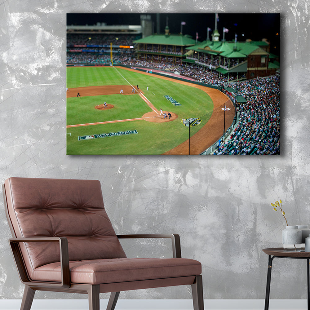 Sydney Cricket Ground in Moore Park, Stadium Canvas, Sport Art, Gift for him, Man Cave Decor, Art Print, Canvas Print Wall Art