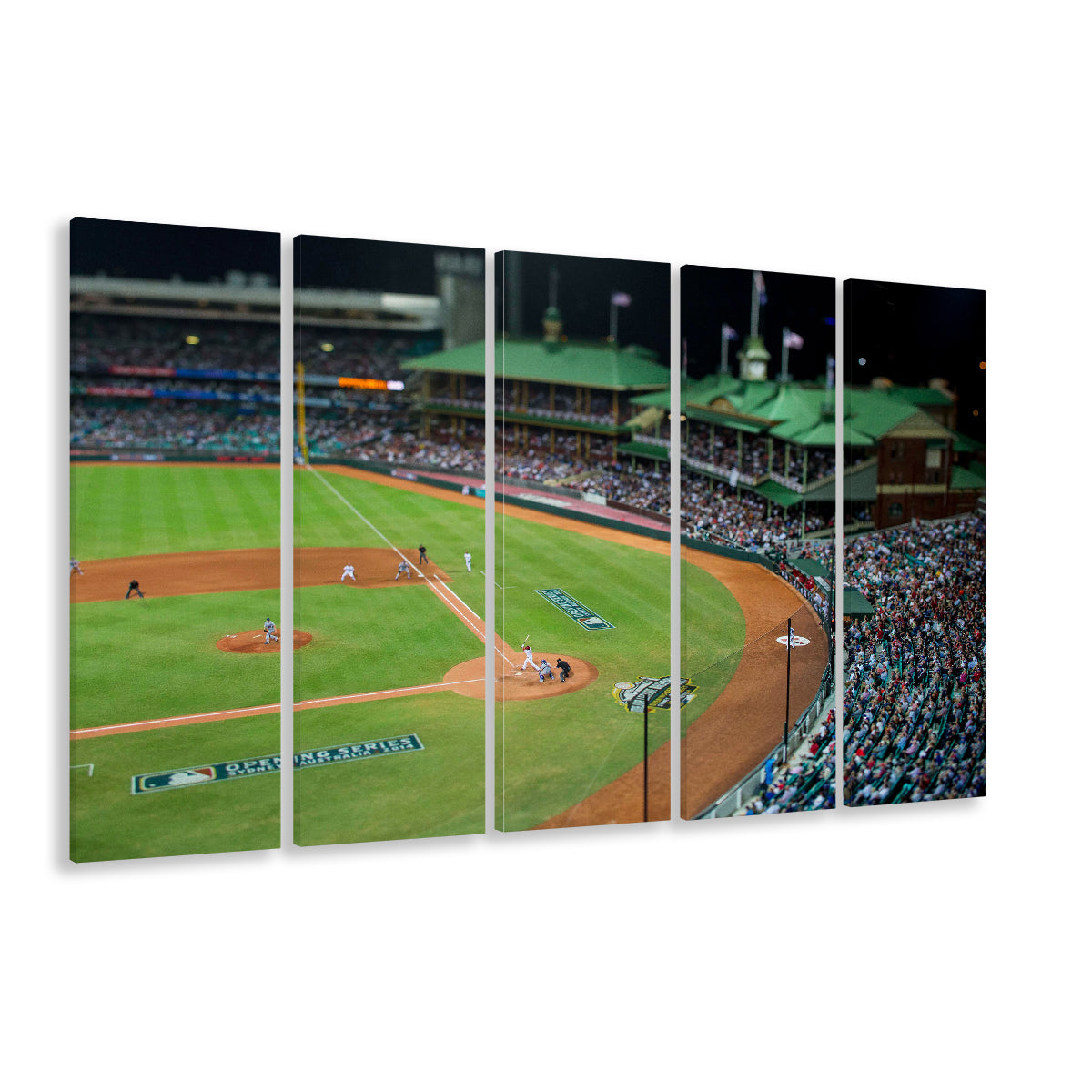 Sydney Cricket Ground in Moore Park, Stadium Canvas, Sport Art, 5 Panel B, Extra Large Canvas, Canvas Print Wall Art