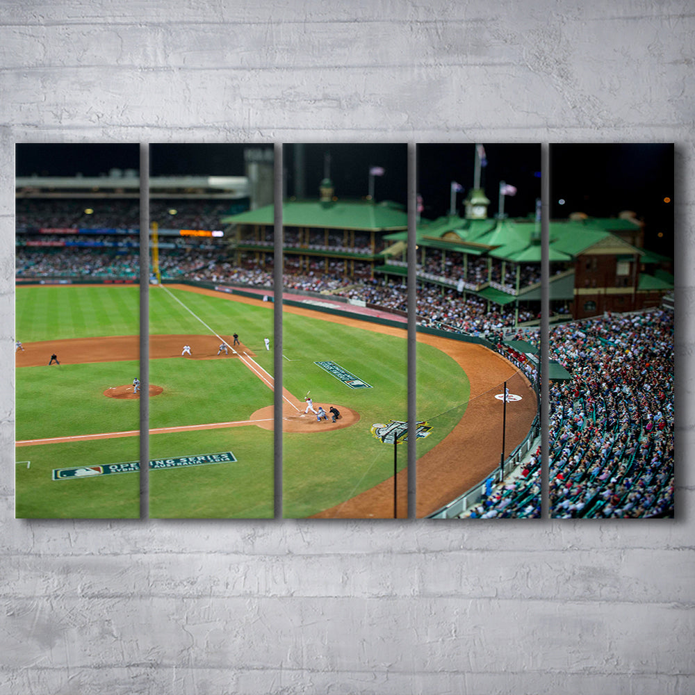Sydney Cricket Ground in Moore Park, Stadium Canvas, Sport Art, 5 Panel B, Extra Large Canvas, Canvas Print Wall Art