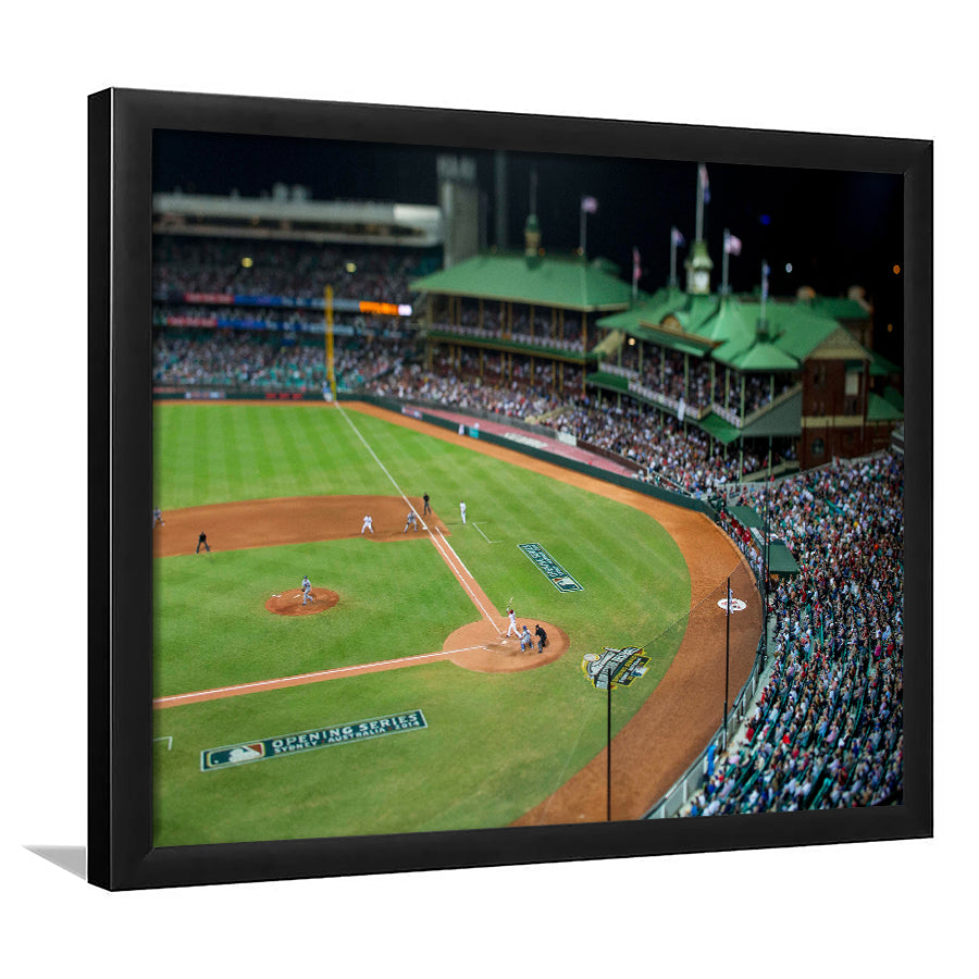 Sydney Cricket Ground in Moore Park, Stadium Canvas, Sport Art, Gift for him, Framed Art Print Wall Decor, Picture Framed