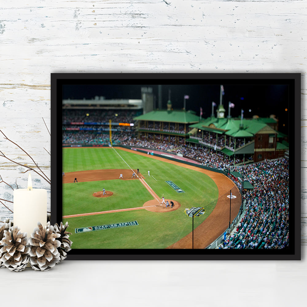 Sydney Cricket Ground in Moore Park, Stadium Canvas, Sport Art, Framed Canvas Print Wall Art, Floating Frame