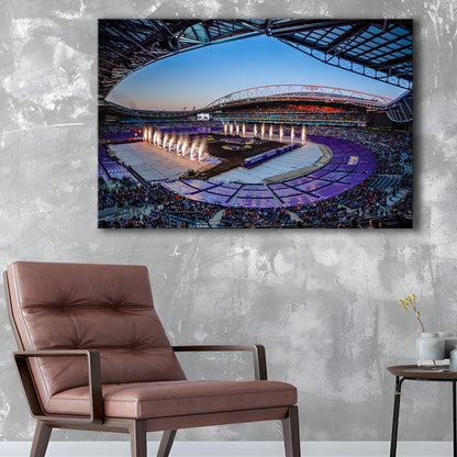 Sydney's Anz Stadium, Stadium Canvas, Sport Art, Gift for him, Man Cave Decor, Art Print, Canvas Print Wall Art