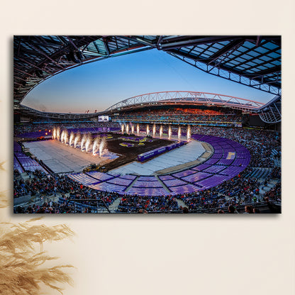 Sydney's Anz Stadium, Stadium Canvas, Sport Art, Gift for him, Man Cave Decor, Art Print, Canvas Print Wall Art