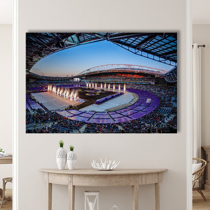 Sydney's Anz Stadium, Stadium Canvas, Sport Art, Gift for him, Man Cave Decor, Art Print, Canvas Print Wall Art