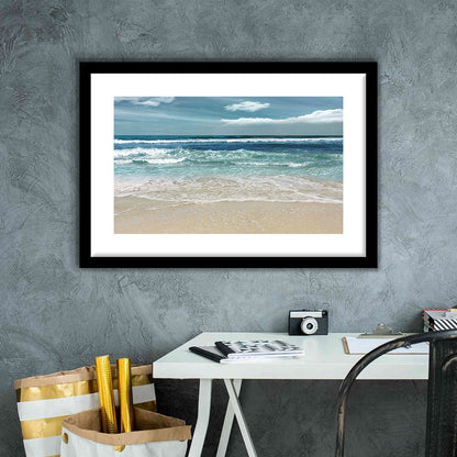 Symphony Of The Sea Wall Art, Framed Art Print White Border, Framed Picture