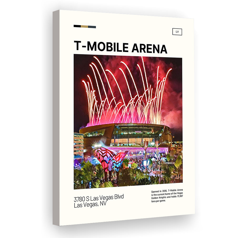 T-Mobile Arena Print, Vegas Golden Knights Stadium Canvas Art, Fan Gifts, Sport Art, Canvas Print Wall Art