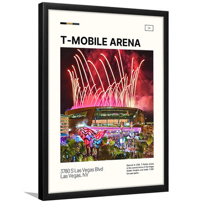 T-Mobile Arena Print, Vegas Golden Knights Stadium Art, Gifts for him, Sport Art, Framed Art Print Wall Decor