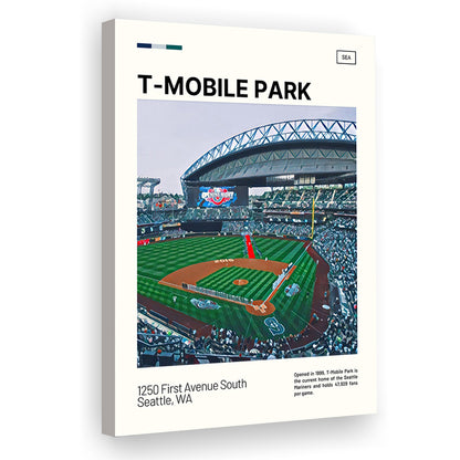 T-Mobile Park Print, Seattle Mariners Stadium Canvas Art, Fan Gifts, Sport Art, Canvas Print Wall Art