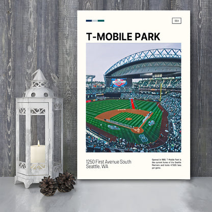 T-Mobile Park Print, Seattle Mariners Stadium Canvas Art, Fan Gifts, Sport Art, Canvas Print Wall Art
