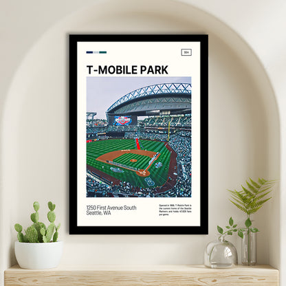 T-Mobile Park Print, Seattle Mariners Stadium Art, Gifts for him, Sport Art, Framed Art Print Wall Decor