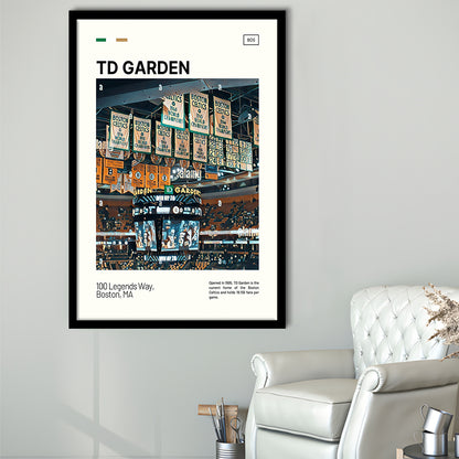 TD Garden Print, Boston Celtics Stadium Art100, Gifts for him, Sport Art, Framed Art Print Wall Decor