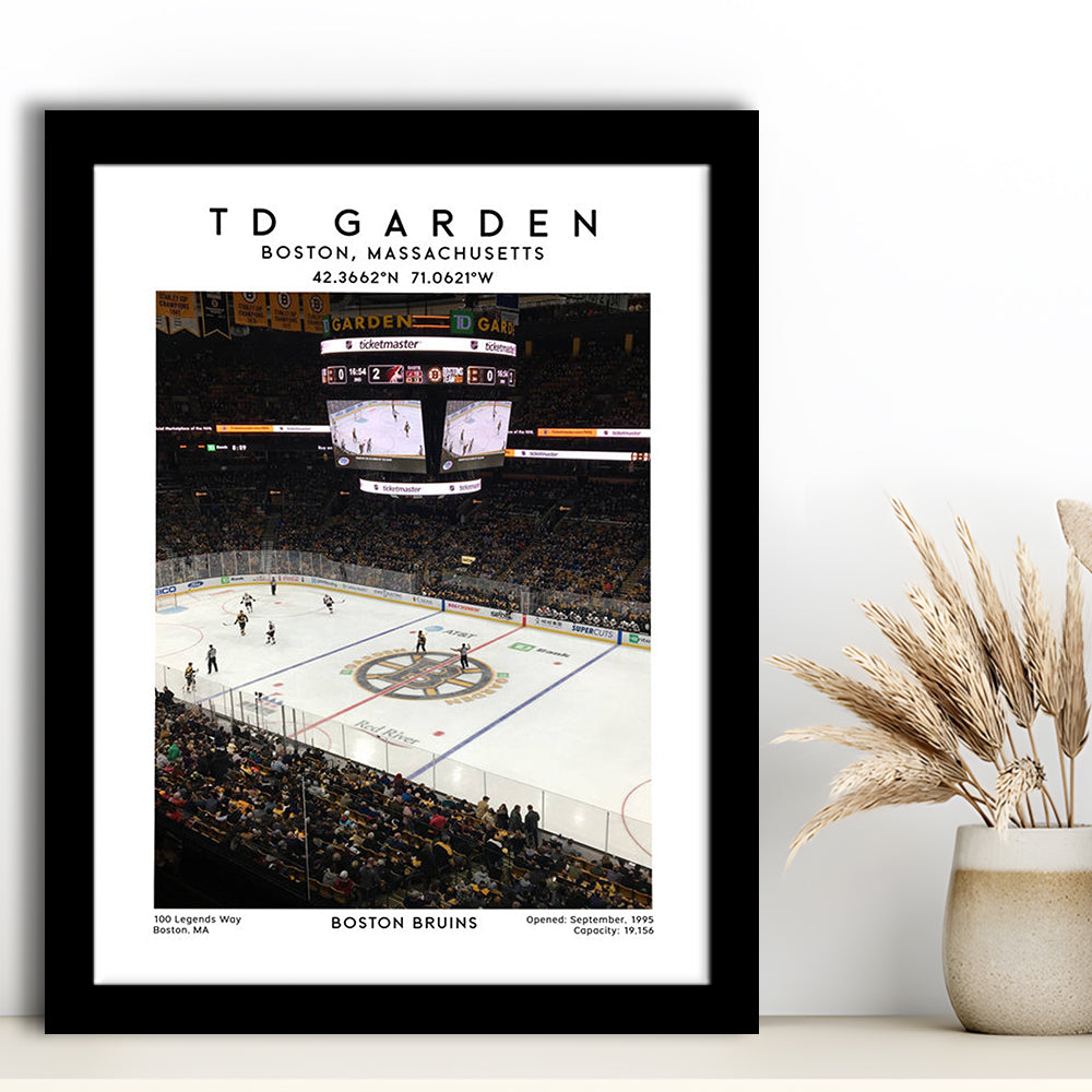 Td Garden, Boston Bruins Hockey Stadium Wall Art Print, Sport Art Print, Framed Art Prints Wall Decor