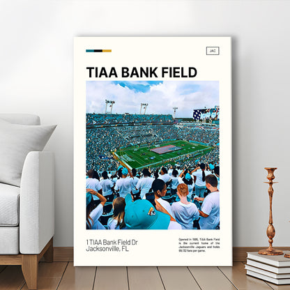TIAA Bank Field Print, Jacksonville Jaguars Stadium Canvas Art, Fan Gifts, Sport Art, Canvas Print Wall Art