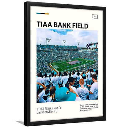 TIAA Bank Field Print, Jacksonville Jaguars Stadium Art, Gifts for him, Sport Art, Framed Art Print Wall Decor