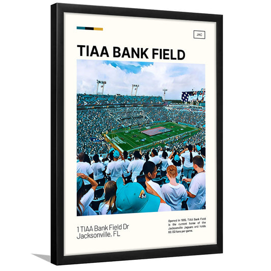 TIAA Bank Field Print, Jacksonville Jaguars Stadium Art, Gifts for him, Sport Art, Framed Art Print Wall Decor