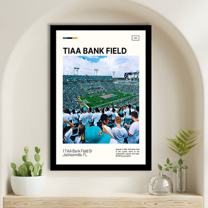 TIAA Bank Field Print, Jacksonville Jaguars Stadium Art, Gifts for him, Sport Art, Framed Art Print Wall Decor