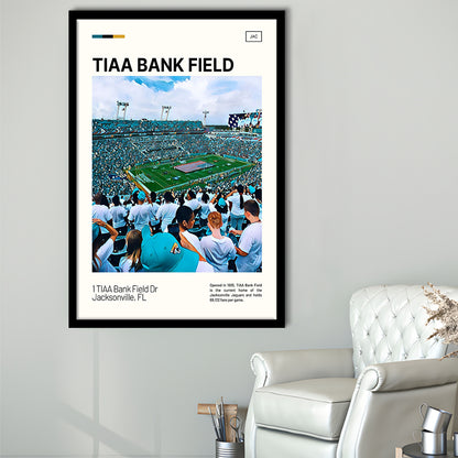 TIAA Bank Field Print, Jacksonville Jaguars Stadium Art, Gifts for him, Sport Art, Framed Art Print Wall Decor