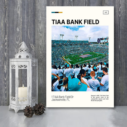 TIAA Bank Field Print, Jacksonville Jaguars Stadium Canvas Art, Fan Gifts, Sport Art, Canvas Print Wall Art