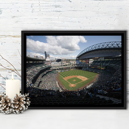 T Mobile Park, Stadium Canvas, Sport Art, Framed Canvas Print Wall Art, Floating Frame