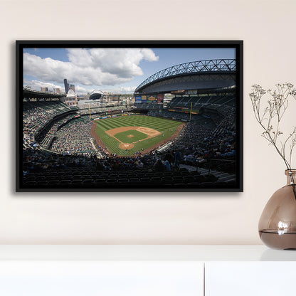 T Mobile Park, Stadium Canvas, Sport Art, Framed Canvas Print Wall Art, Floating Frame