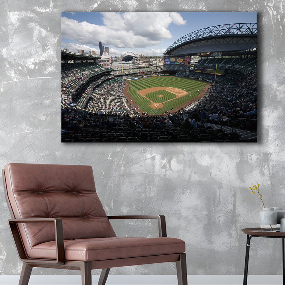 T Mobile Park, Stadium Canvas, Sport Art, Gift for him, Man Cave Decor, Art Print, Canvas Print Wall Art