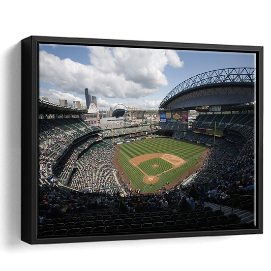 T Mobile Park, Stadium Canvas, Sport Art, Framed Canvas Print Wall Art, Floating Frame