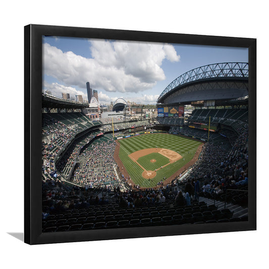 T Mobile Park, Stadium Canvas, Sport Art, Gift for him, Framed Art Print Wall Decor, Picture Framed