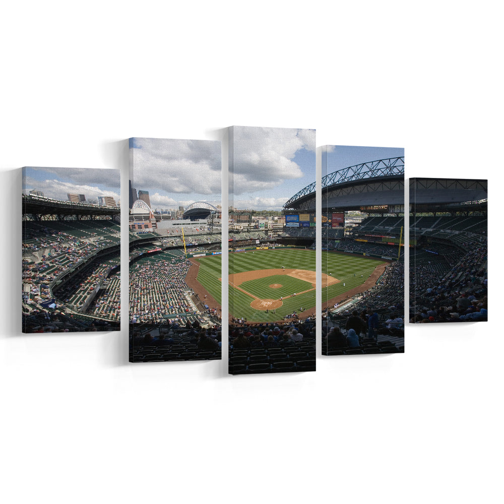 T Mobile Park, Stadium Canvas, Sport Art, Gift for him, 5 Panel, Large Canvas, Canvas Print Wall Art