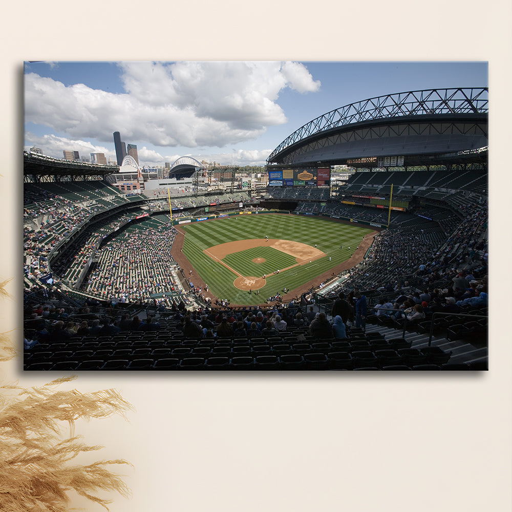 T Mobile Park, Stadium Canvas, Sport Art, Gift for him, Man Cave Decor, Art Print, Canvas Print Wall Art