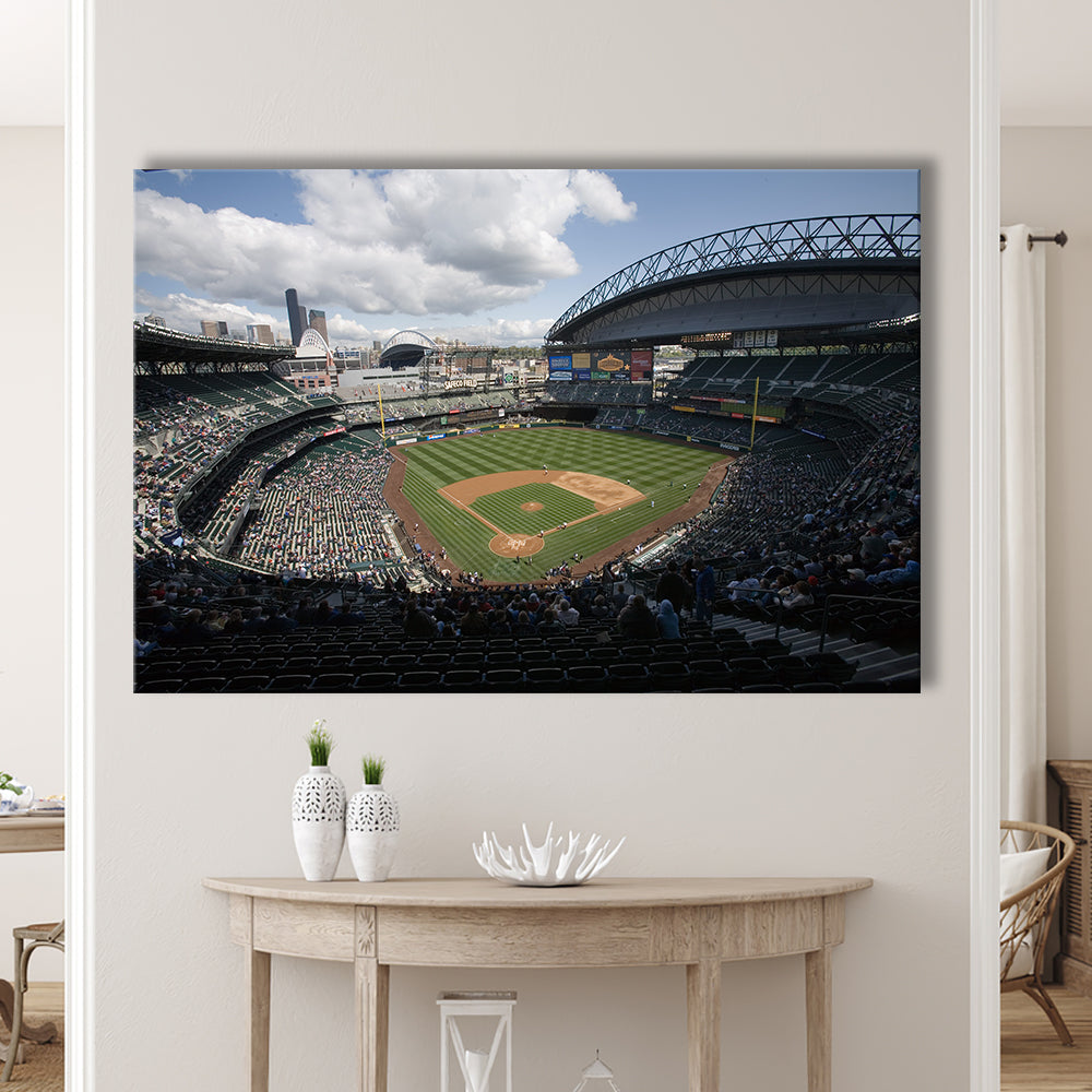 T Mobile Park, Stadium Canvas, Sport Art, Gift for him, Man Cave Decor, Art Print, Canvas Print Wall Art