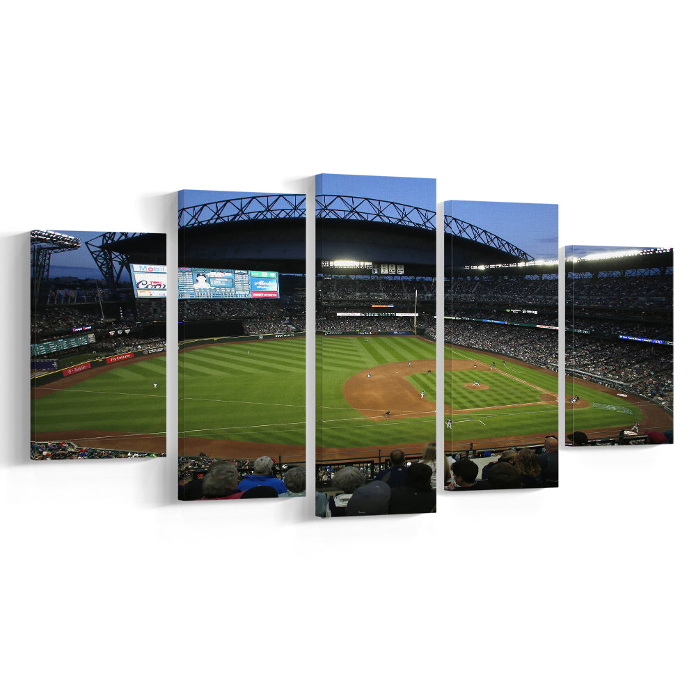 T Mobile Park Stadium, Stadium Canvas, Sport Art, Gift for him, 5 Panel, Large Canvas, Canvas Print Wall Art